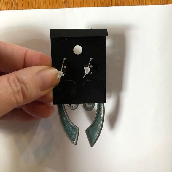 Fashion Jewelry Artsy Earrings Metal Dangle (A)93 - Picture 6 of 6